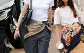 ترند بستن اسکارف دور کمر