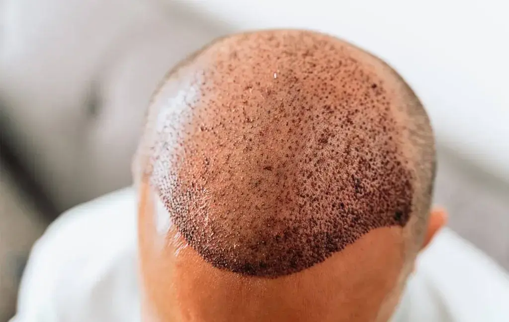 زخم‌های واضح در کاشت موی ناموفق