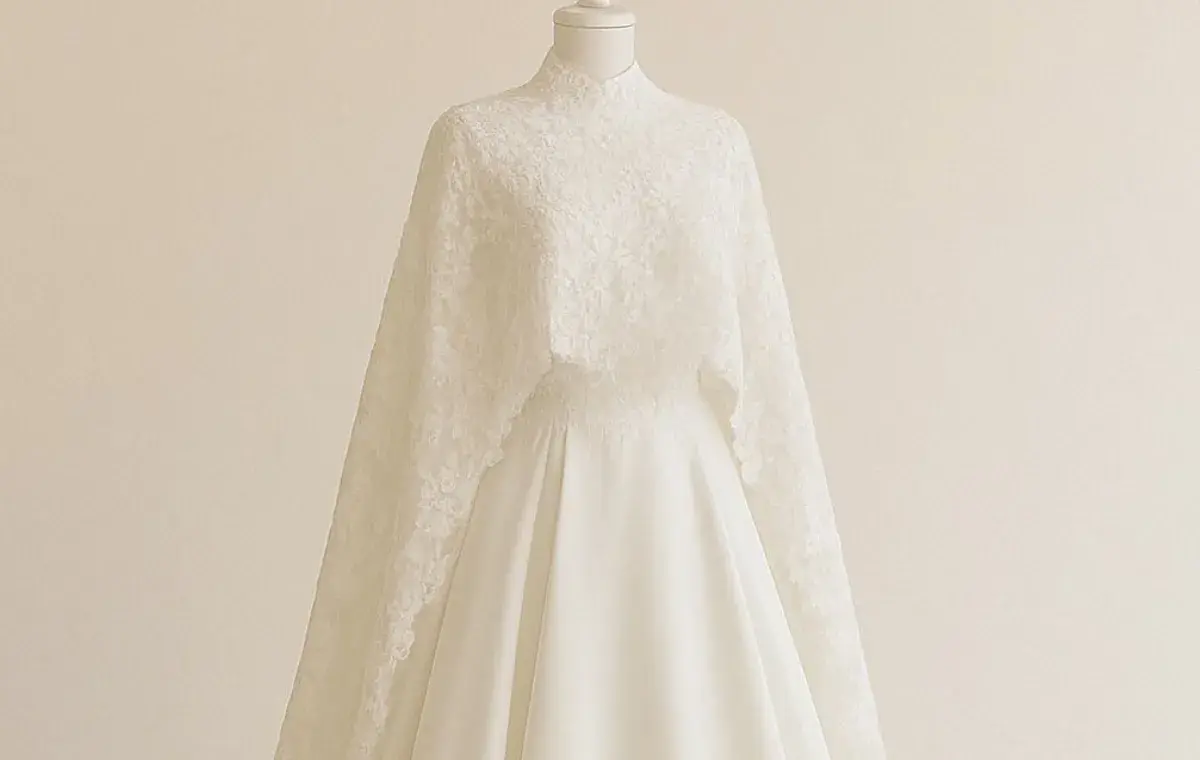 جدیدترین مدل لباس عروس اروپایی مدرن با شنل