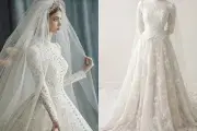  لباس عروس پرنسسی اروپایی