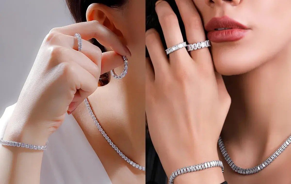 ست دستبند و انگشتر تنیسی