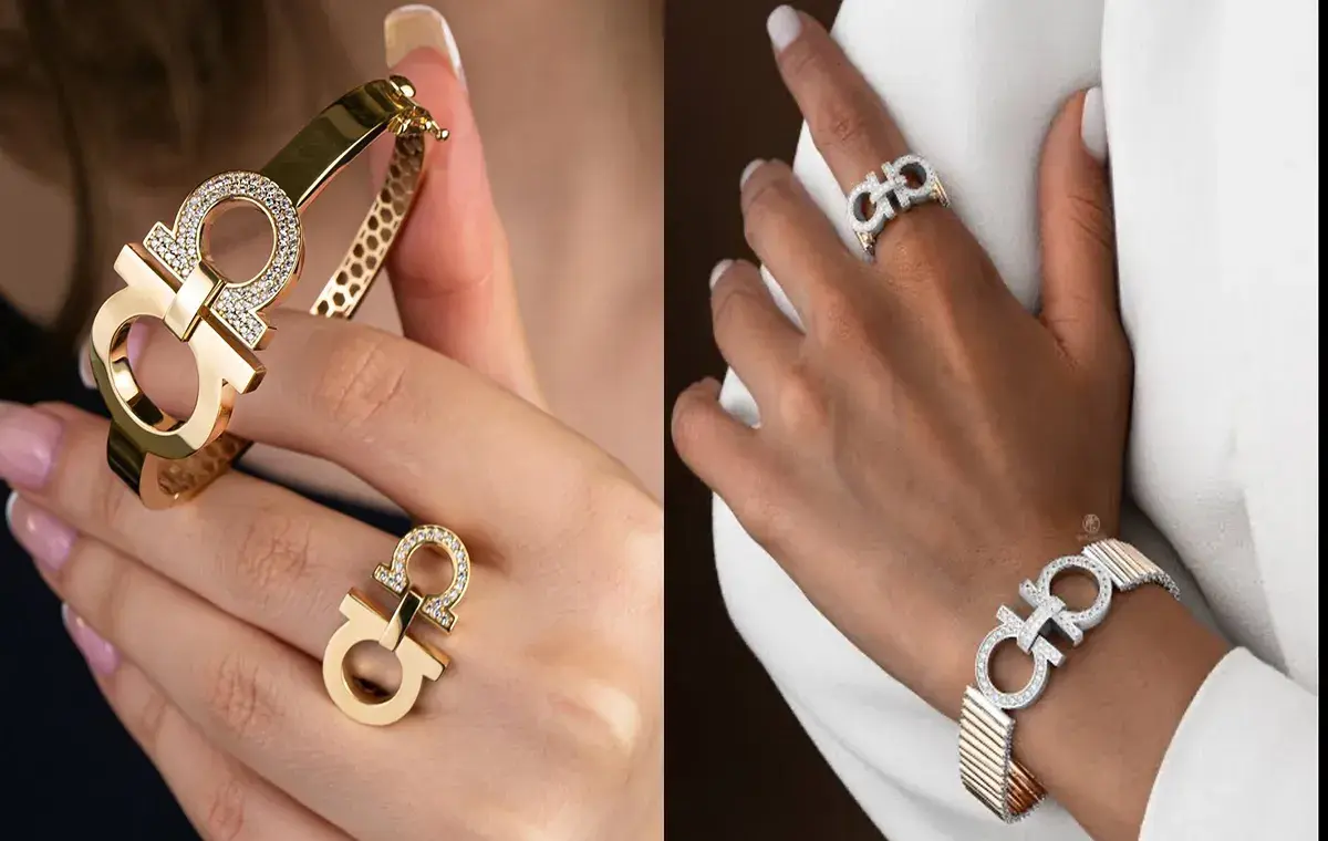 ست دستبند و انگشتر فراگامو