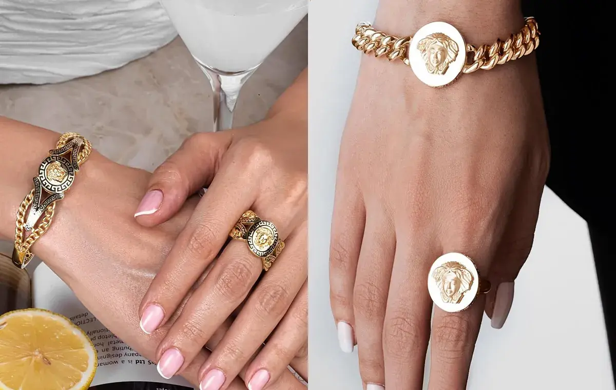 ست دستبند و انگشتر ورساچه