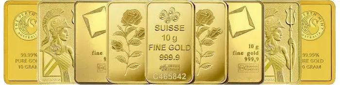 انواع شمش طلای سوئیسی