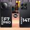 مقایسه پوکو F7پرو با شیائومی14T  پرو