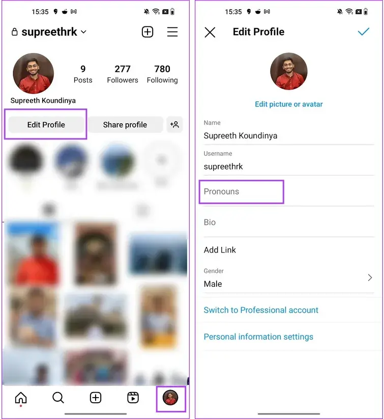 ضمیر اینستاگرام