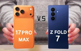مقایسه گلکسی زد فولد 7 با آیفون 17 پرو مکس