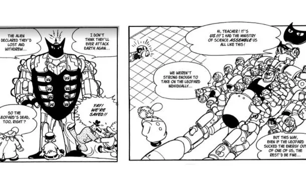 پنل مانگای «آسترو بوی و پلنگ برفی»