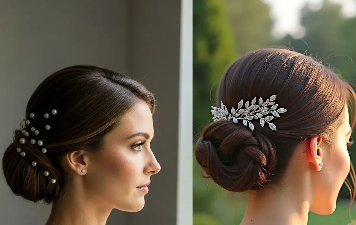 مدل شینیون مو عروس