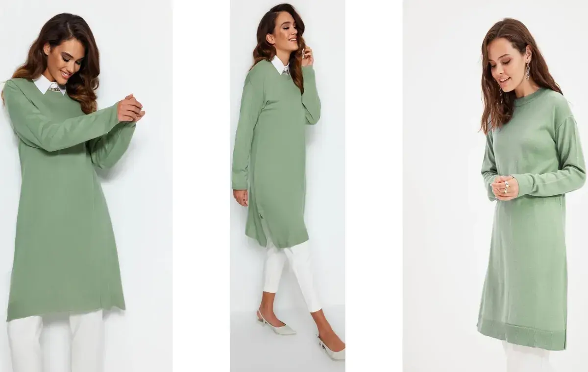 تونیک آستین بلند زنانه ترندیول مدل 132136235