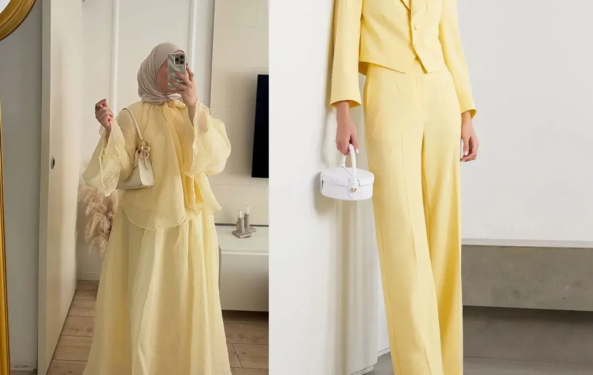 رنگ زرد کره‌ای جزو رنگ ترند پاییز ۱۴۰۴‌