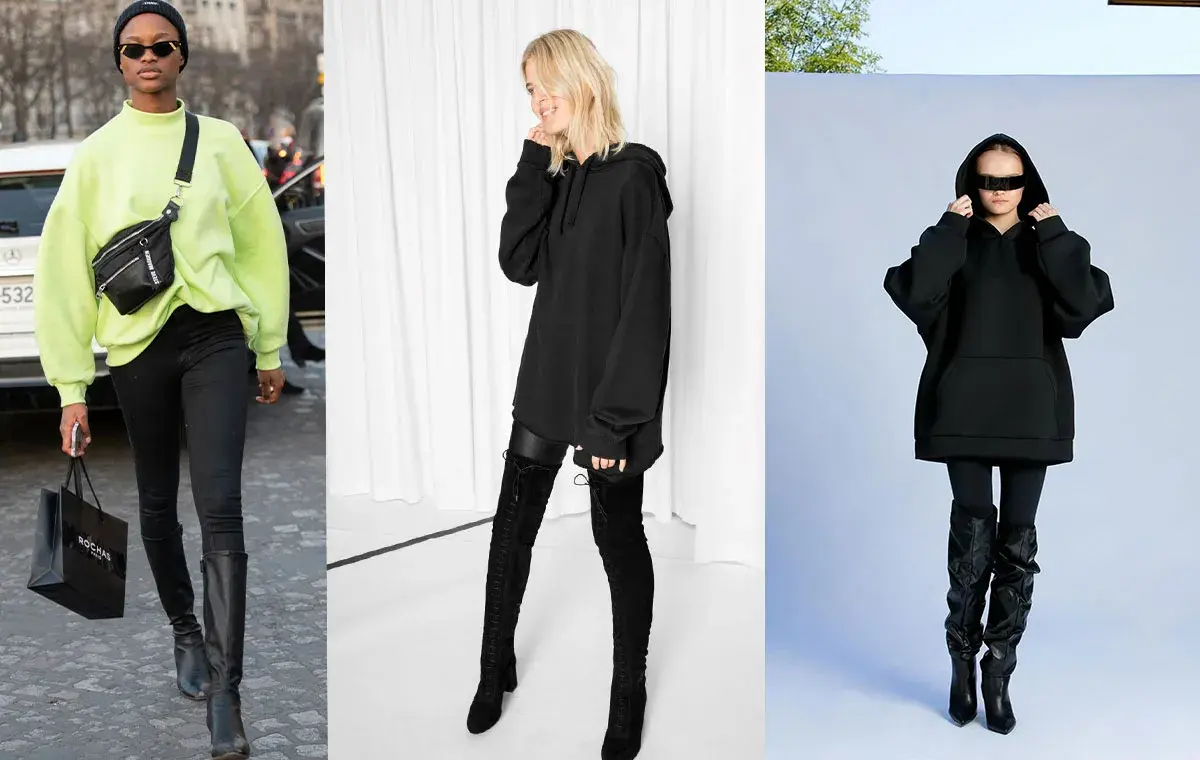 تیپ اسپرت با هودی و لگ