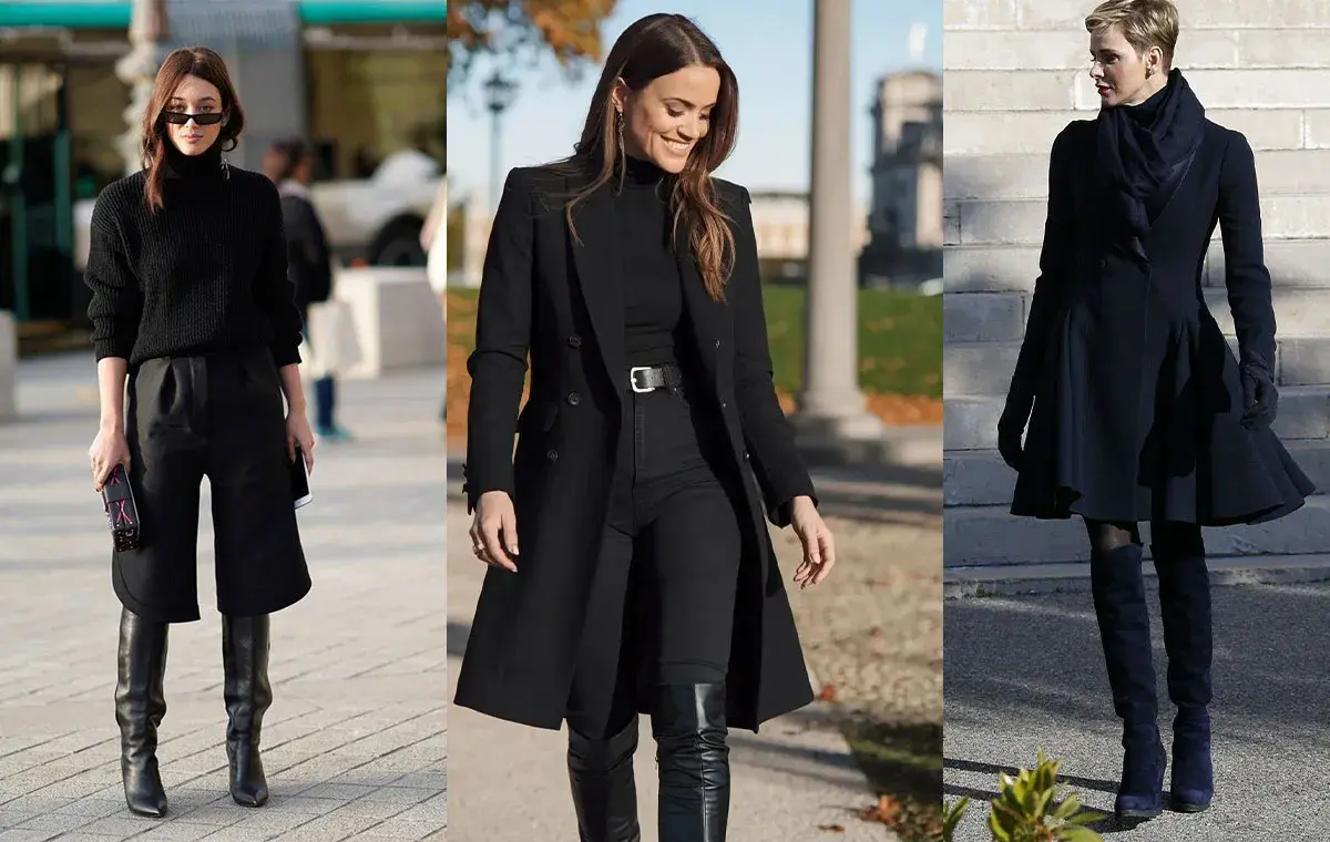 استایل مونوکروم مشکی