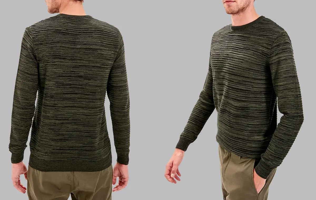 پلیور یقه‌گرد ارتشی ترندیول مدل 6859561