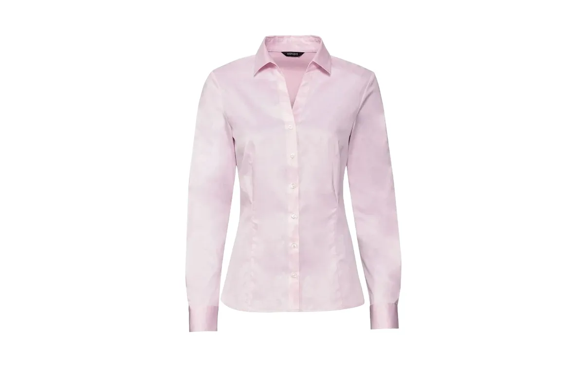 شومیز ساده زنانه اسمارا با رنگ صورتی و تنخور جذب