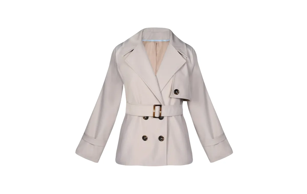 ترنچ کت زنانه رنگ بژ