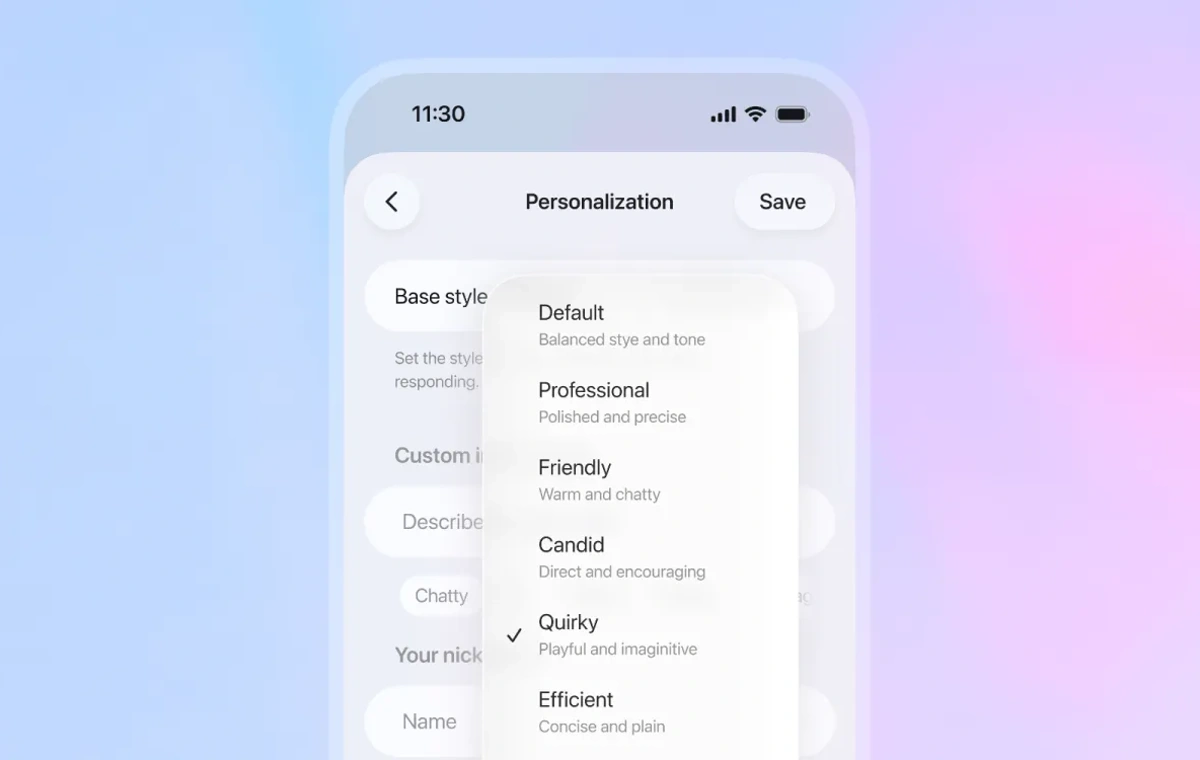 هوش مصنوعی GPT-5.1