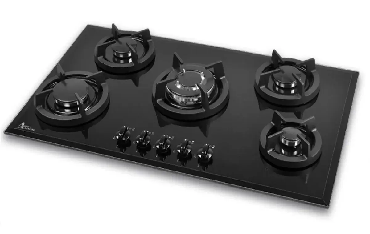 اجاق گاز صفحه‌ای 5 شعله اخوان مدل GI-35 NP