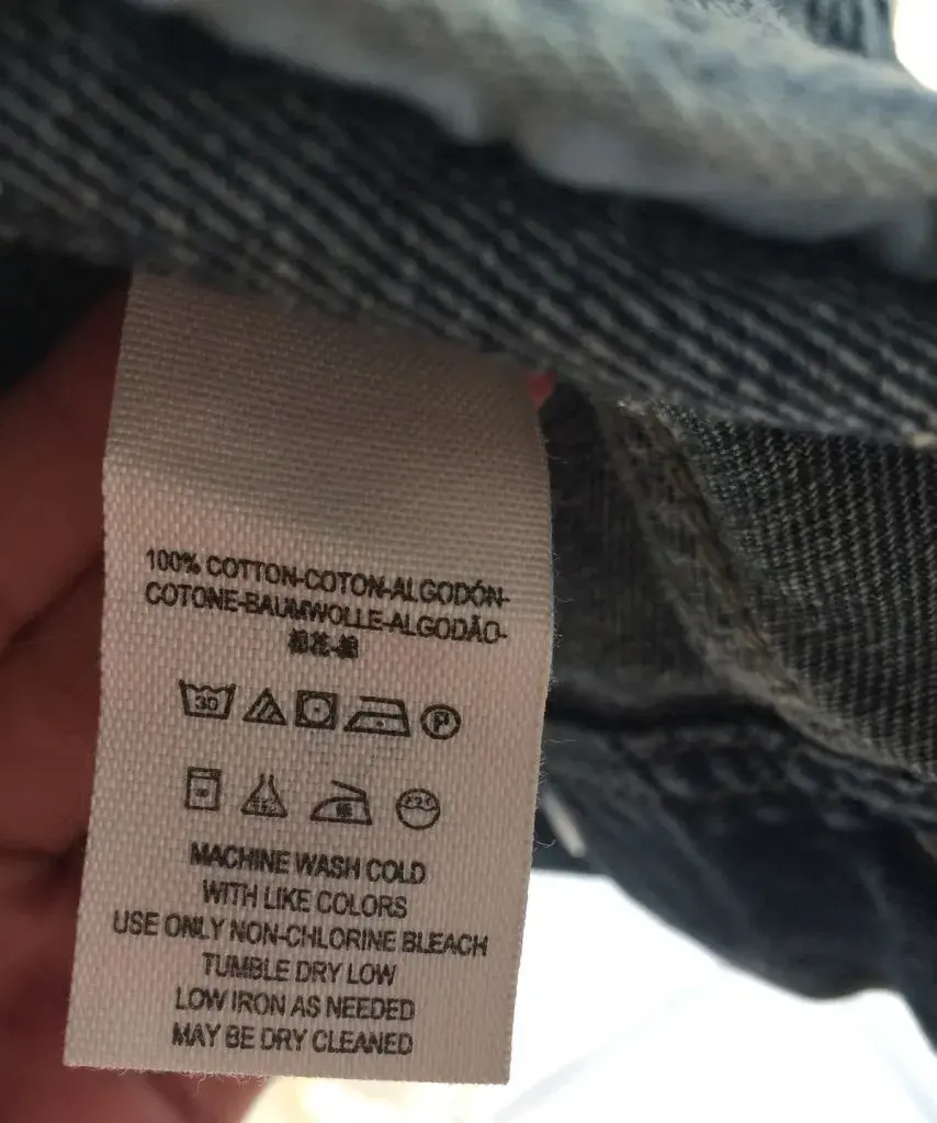 درصد نخ و الاستین شلوار جین