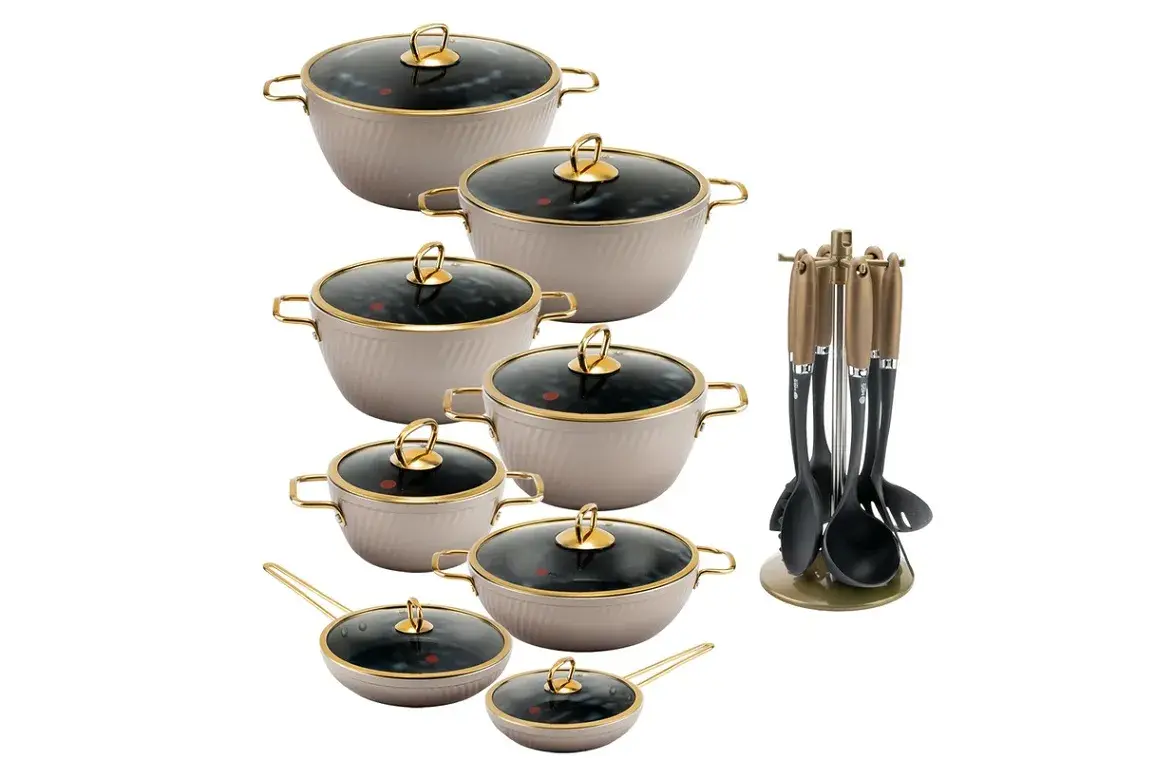 سرویس قابلمه و تابه گرانیت 23 پارچه ام جی اس