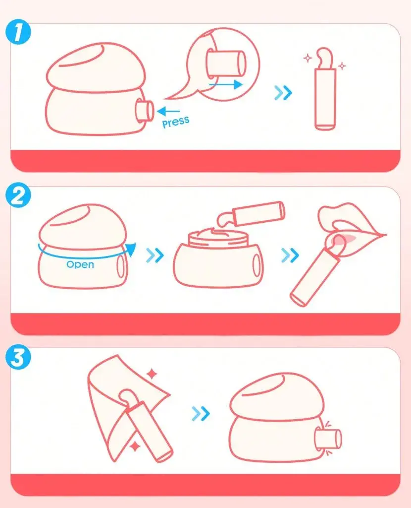 مراحل استفاده از مربای لب شیگلم