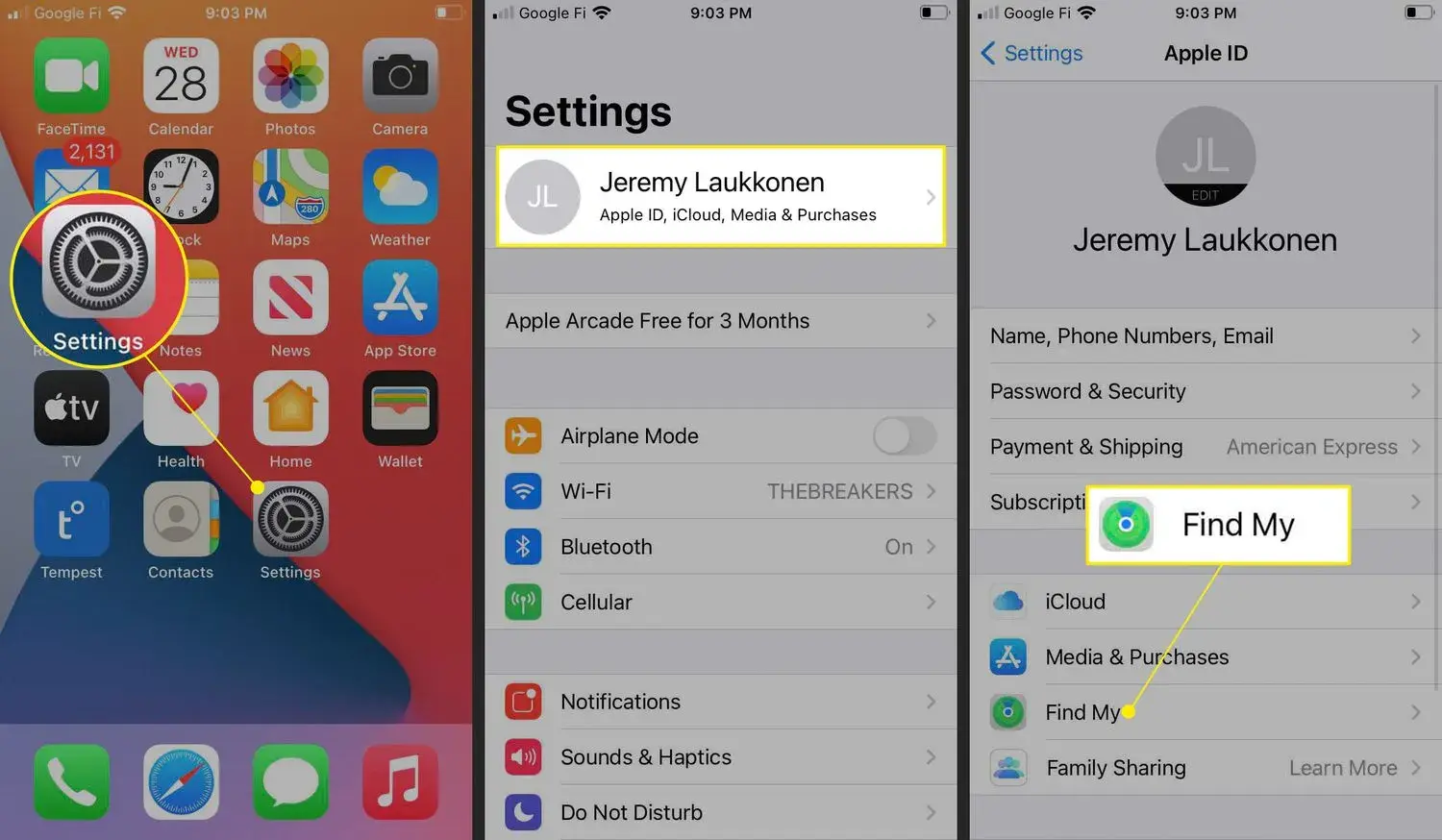 فایند مای آیفون