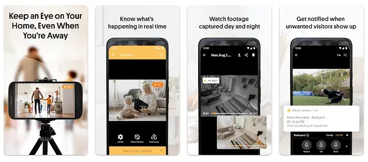 نرمافزار Alfred Home Security Camera