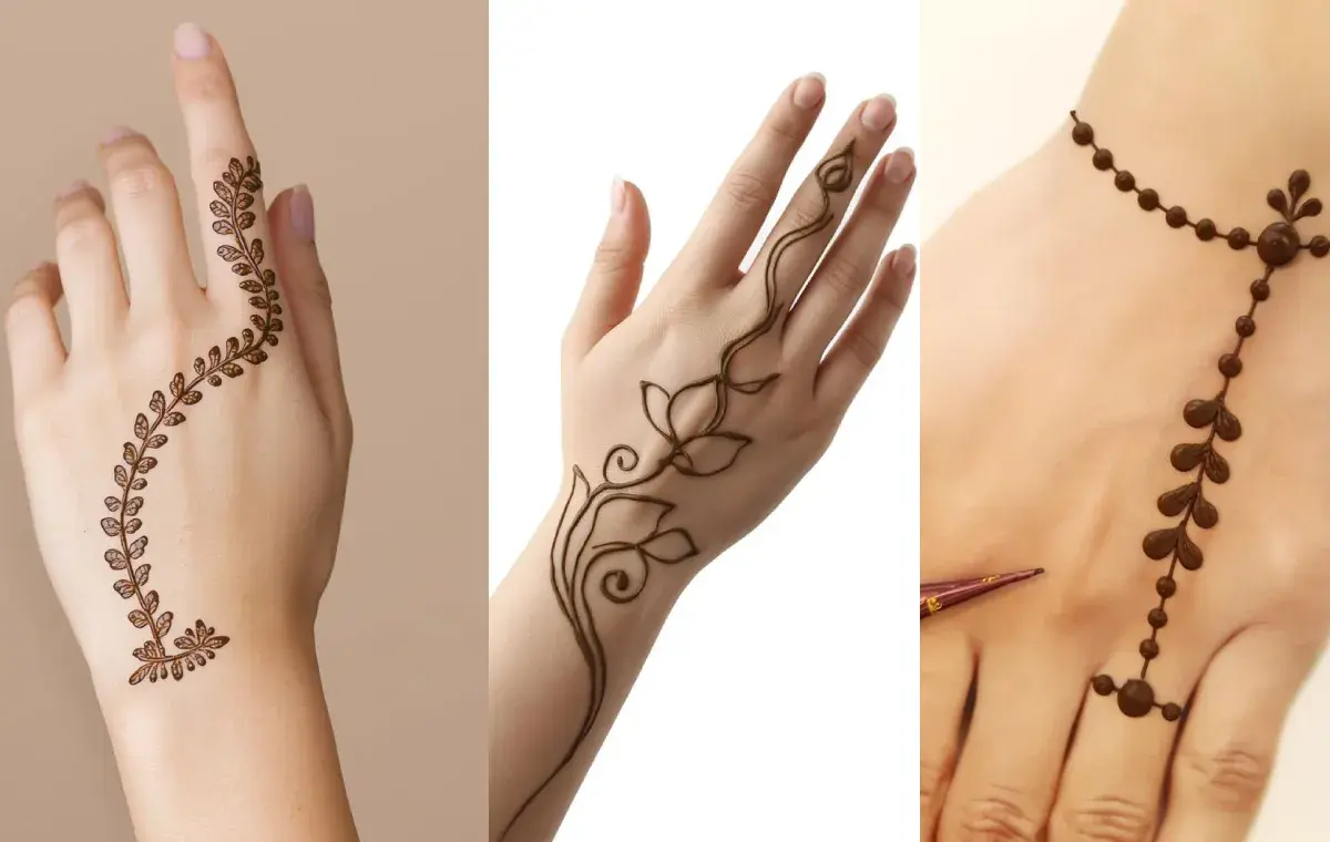 نقش حنا ساده