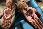 نقش حنا عربی شیک دخترانه کف دست