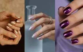 مدل ناخن کروم