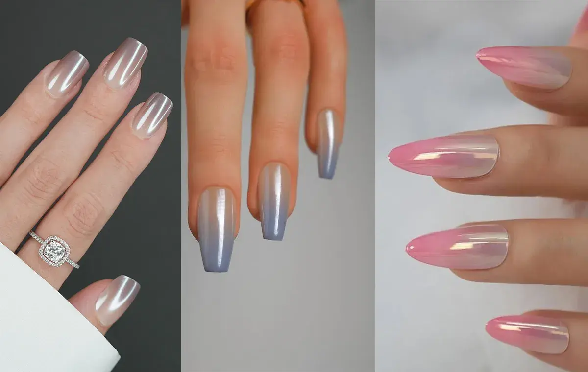 مدل ناخن کروم کلیر