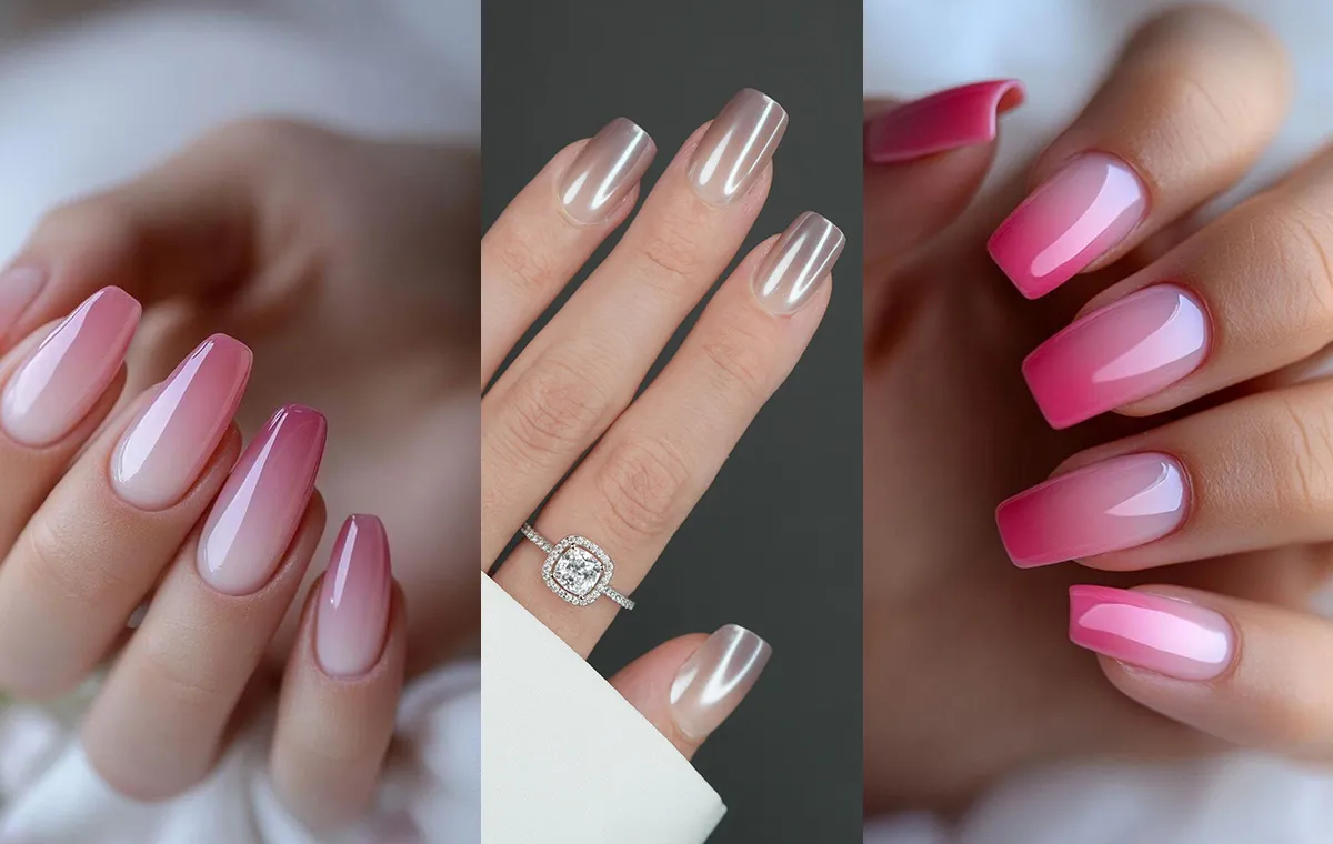 مدل ناخن آمبره کروم