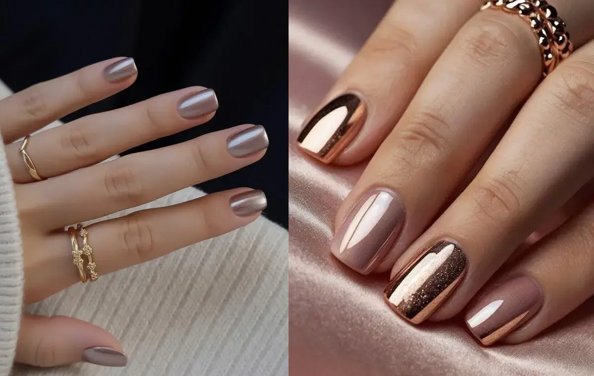 مدل ناخن کروم کوتاه