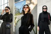 استایل کلاسیک دخترانه مشکی با ظاهر رسمی و مینیمال