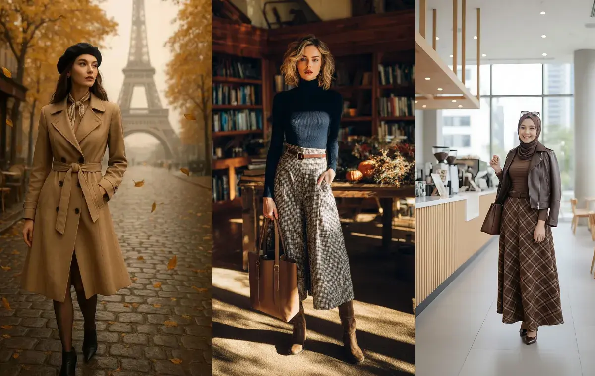 استایل کلاسیک دخترانه پاییزی