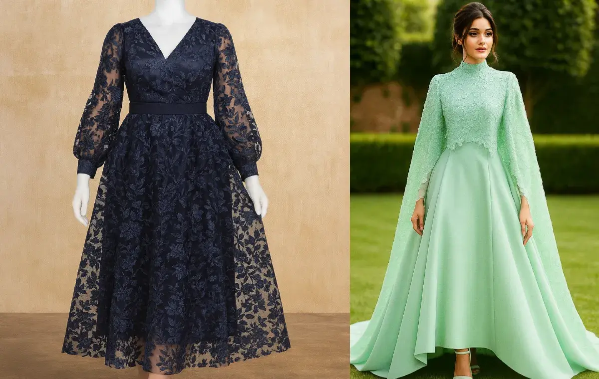 ۲۲ مدل لباس مجلسی گیپور