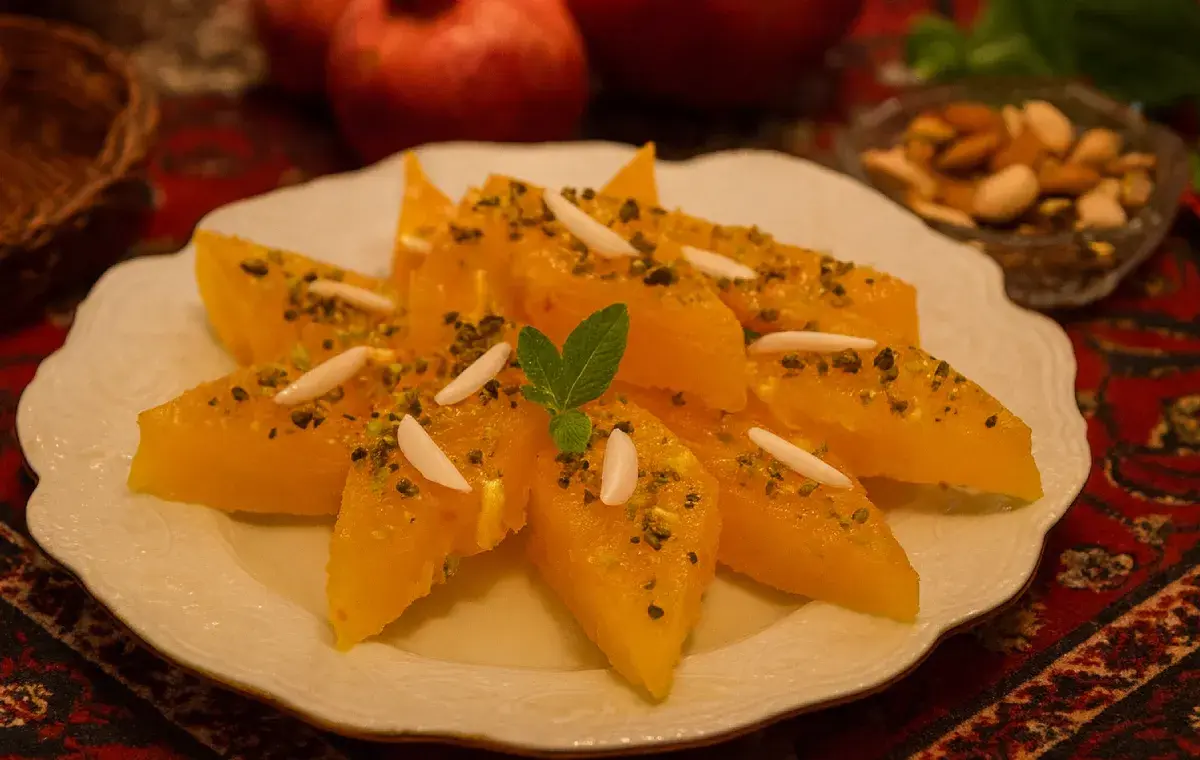 طرز تهیه مسقطی زعفرانی