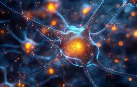 طرحی گرافیکی از سلول‌های مغزی