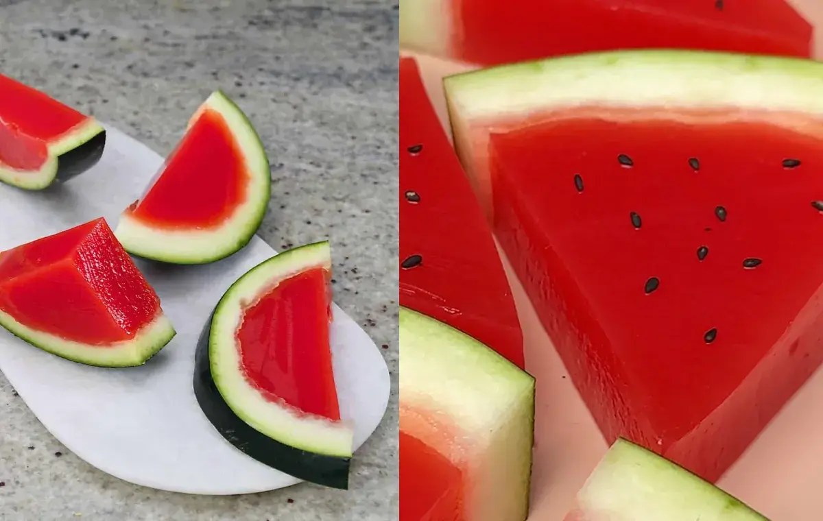 ژله هندوانه در پوست میوه