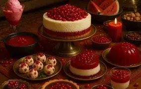 انواع دسر انار برای شب یلدا