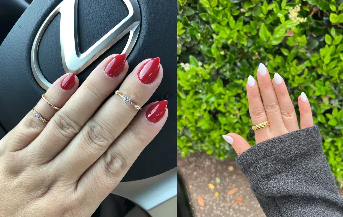 مدل ناخن تیز کوتاه