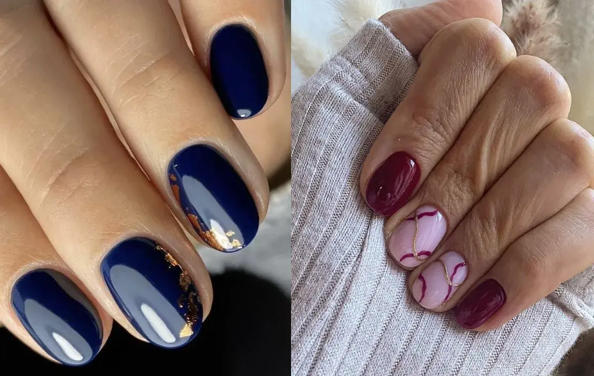 مدل ناخن گرد کوتاه