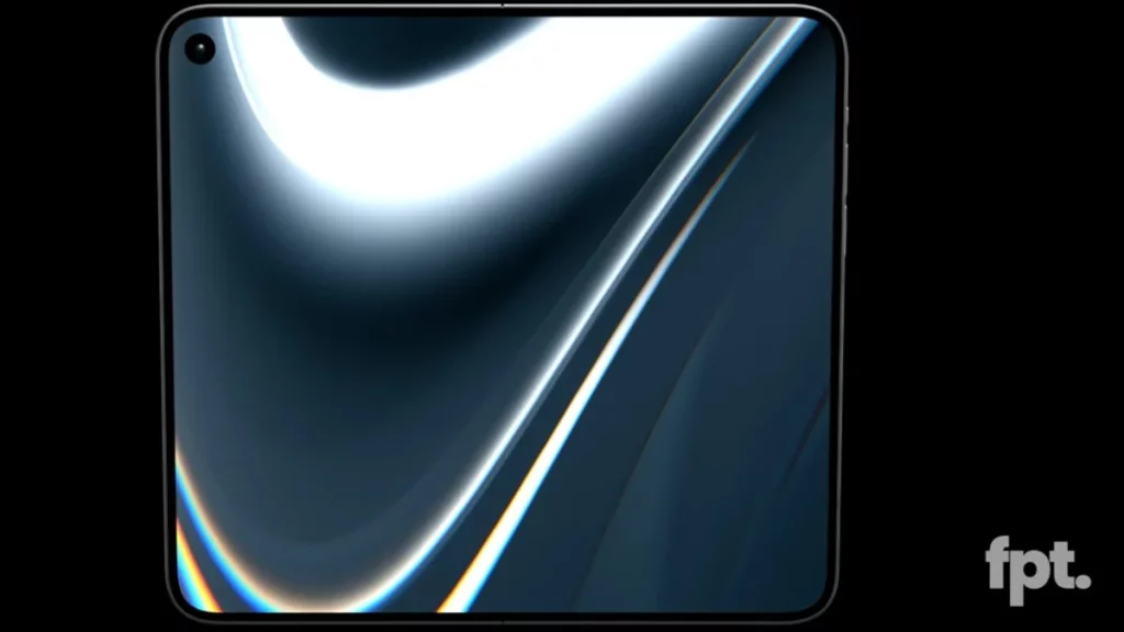 طراحی بدنه آیفون فولد اپل در حالت باز