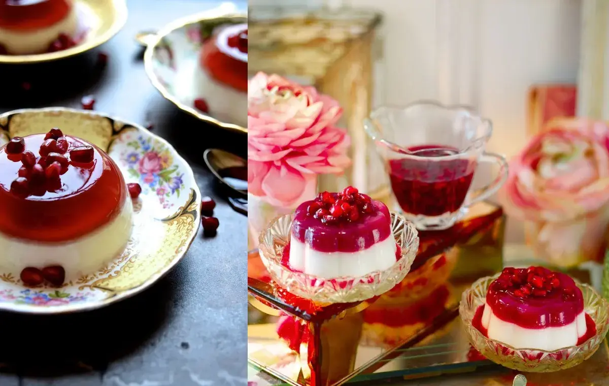 پاناکوتا اناری (ژله پفی)