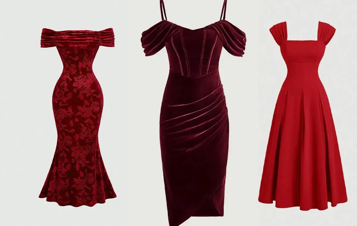 لباس یلدایی کوتاه