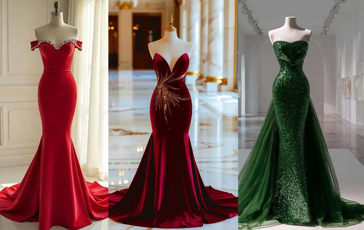 لباس دنبالهدار یلدایی