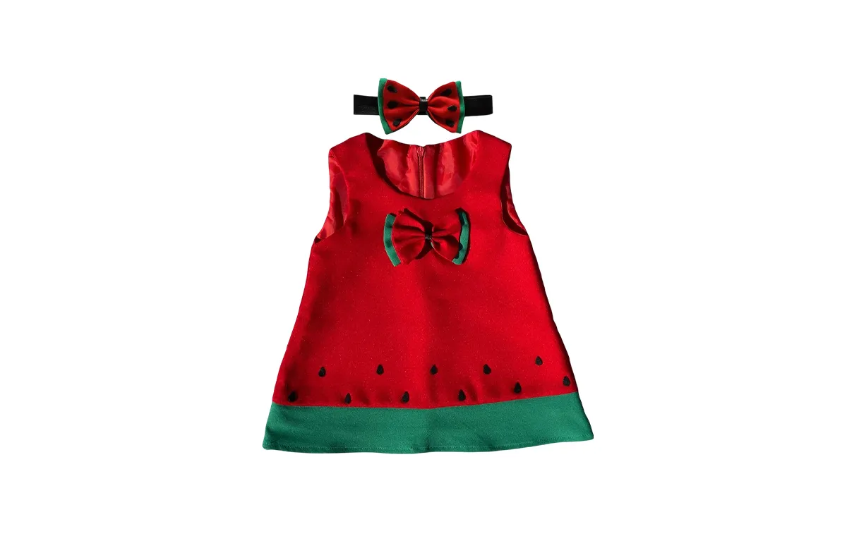 ست سارافون و هدبند دخترانه مدل یلدا