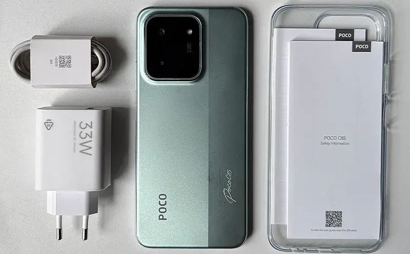 محتویات داخل جعبه Poco C85