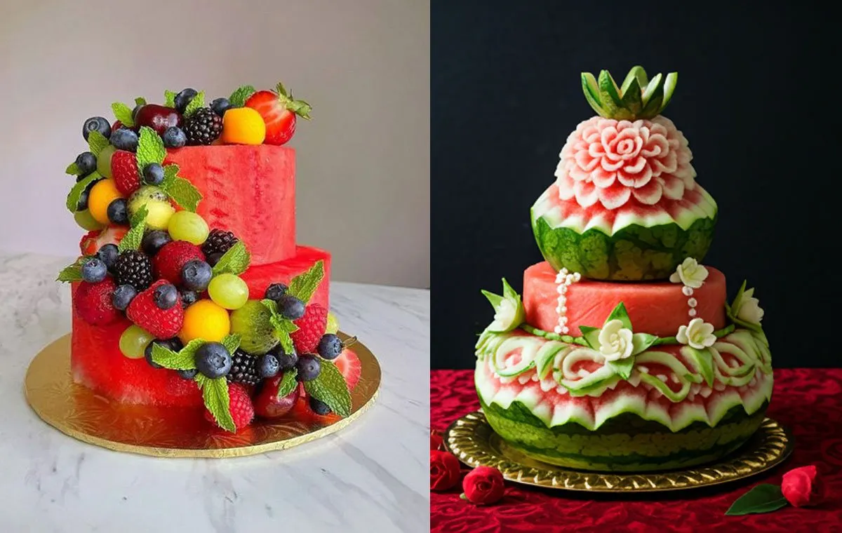 ۹ ایده خلاقانه تزیین میوه شب یلدا