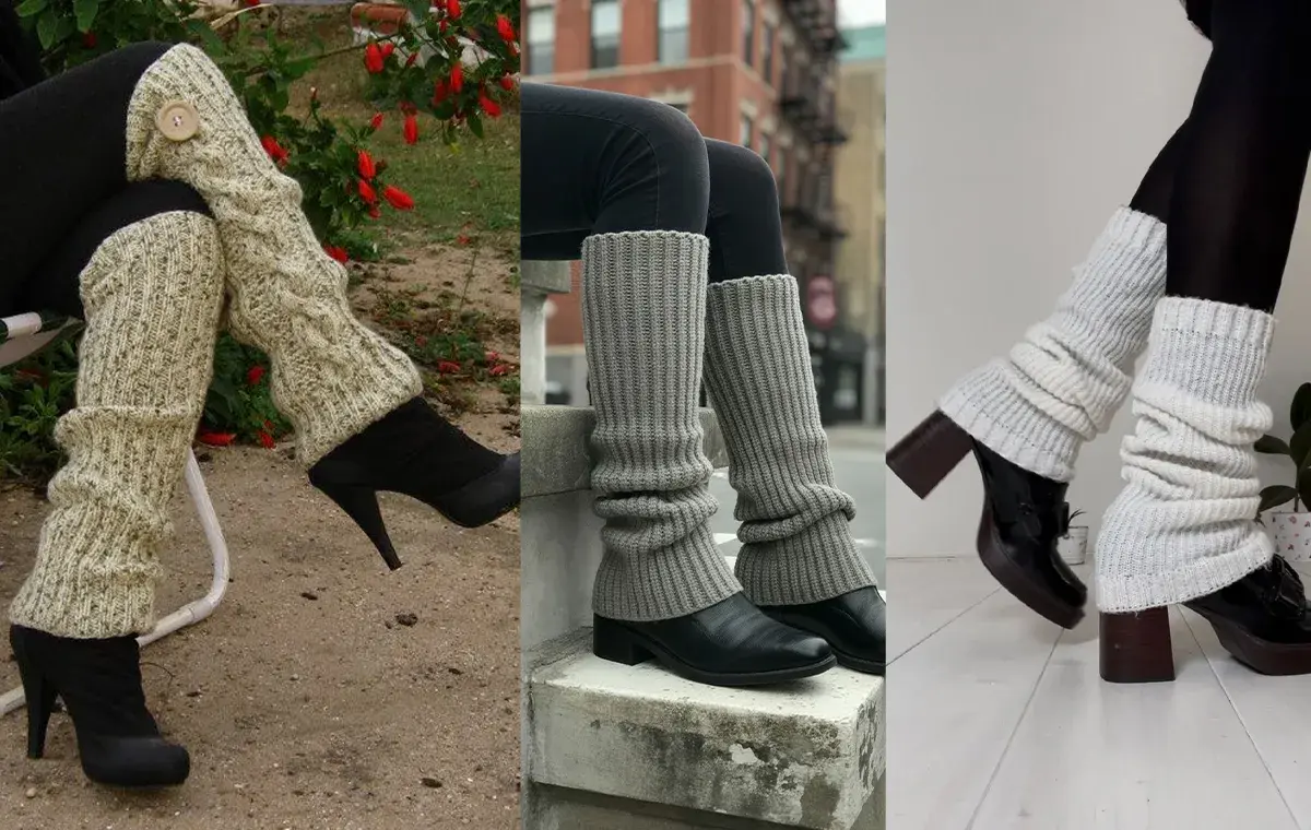 لگ وارمر با کفش پاشنه دار